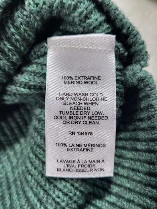 Vineyard Vines Mens Oysterman Button Mock Merino Wool Sweater - Large - Picture 6 of 9